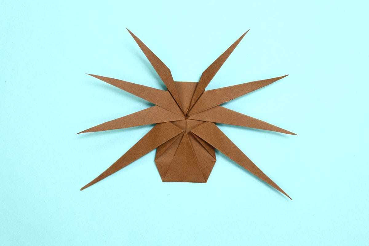 Origami spider step 63
