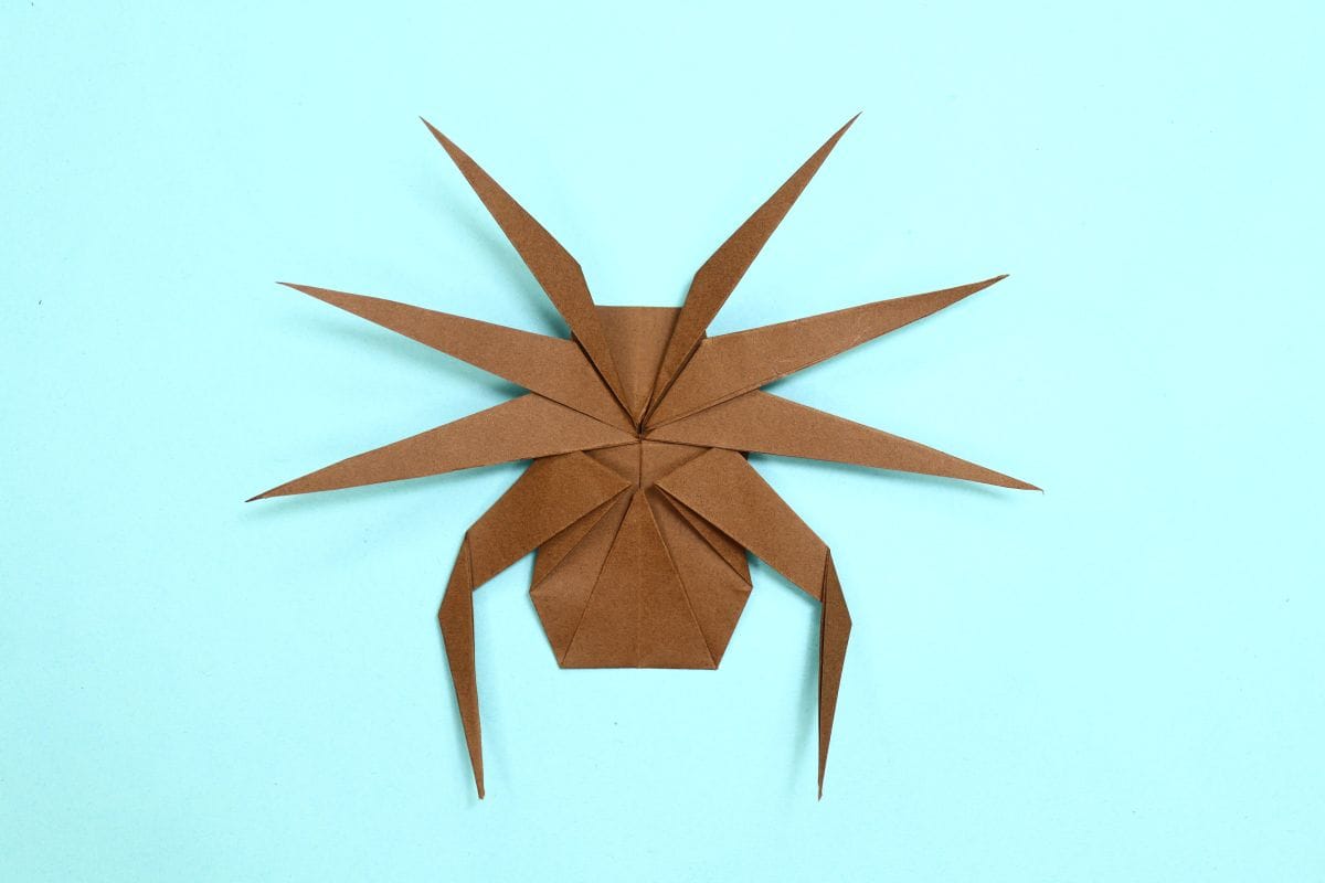 Origami spider step 64