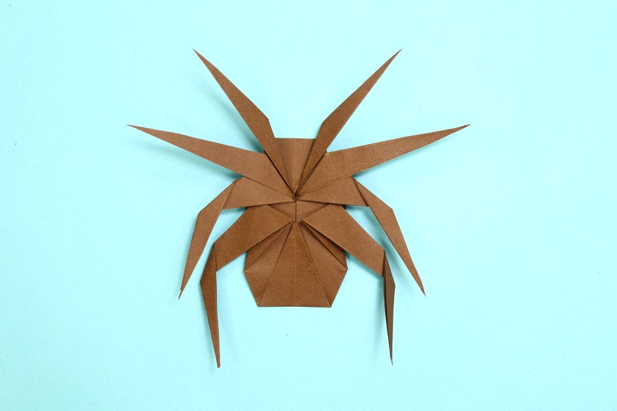 Origami spider step 65