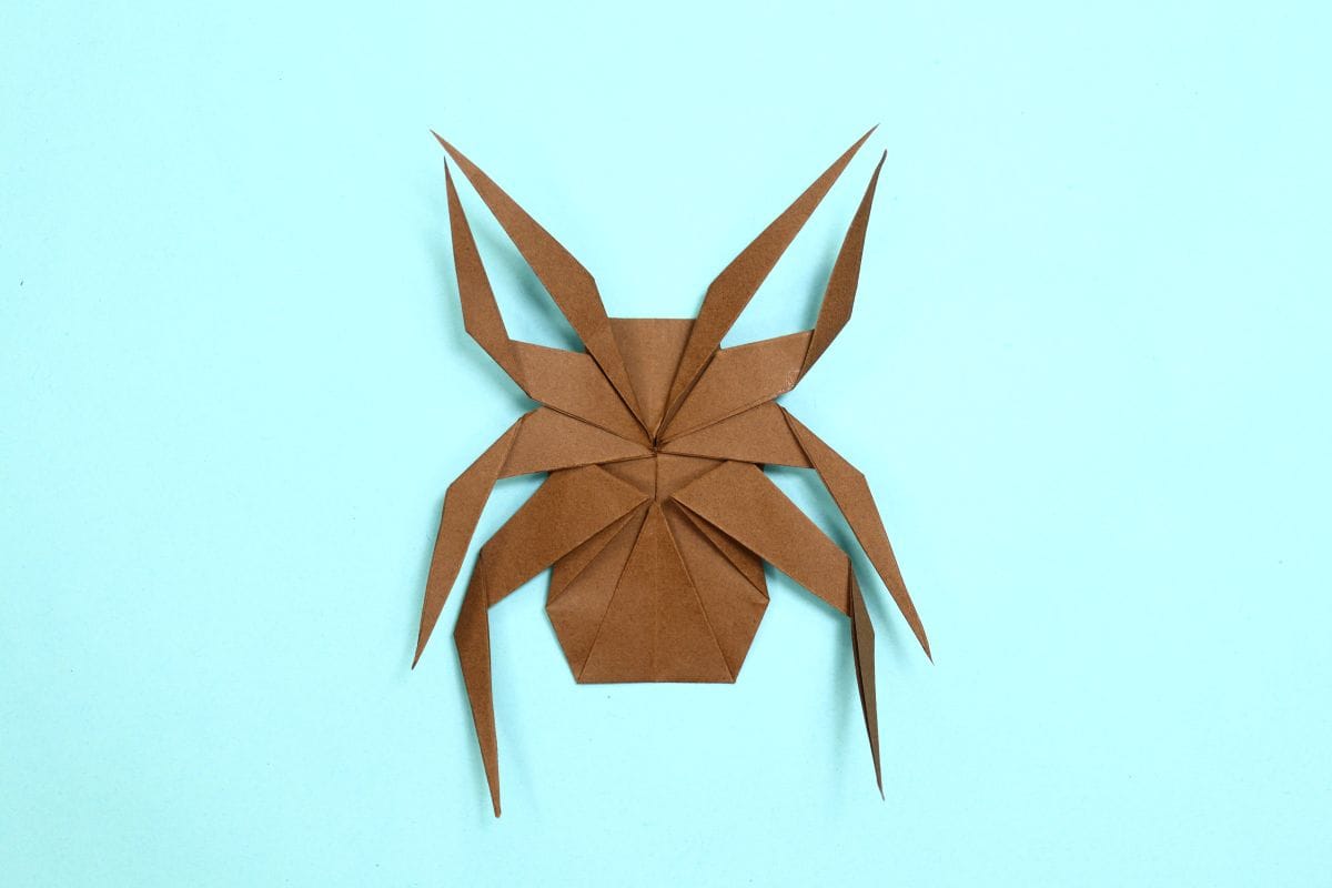 Origami spider step 66