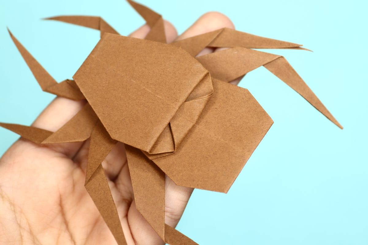 Origami spider step 69