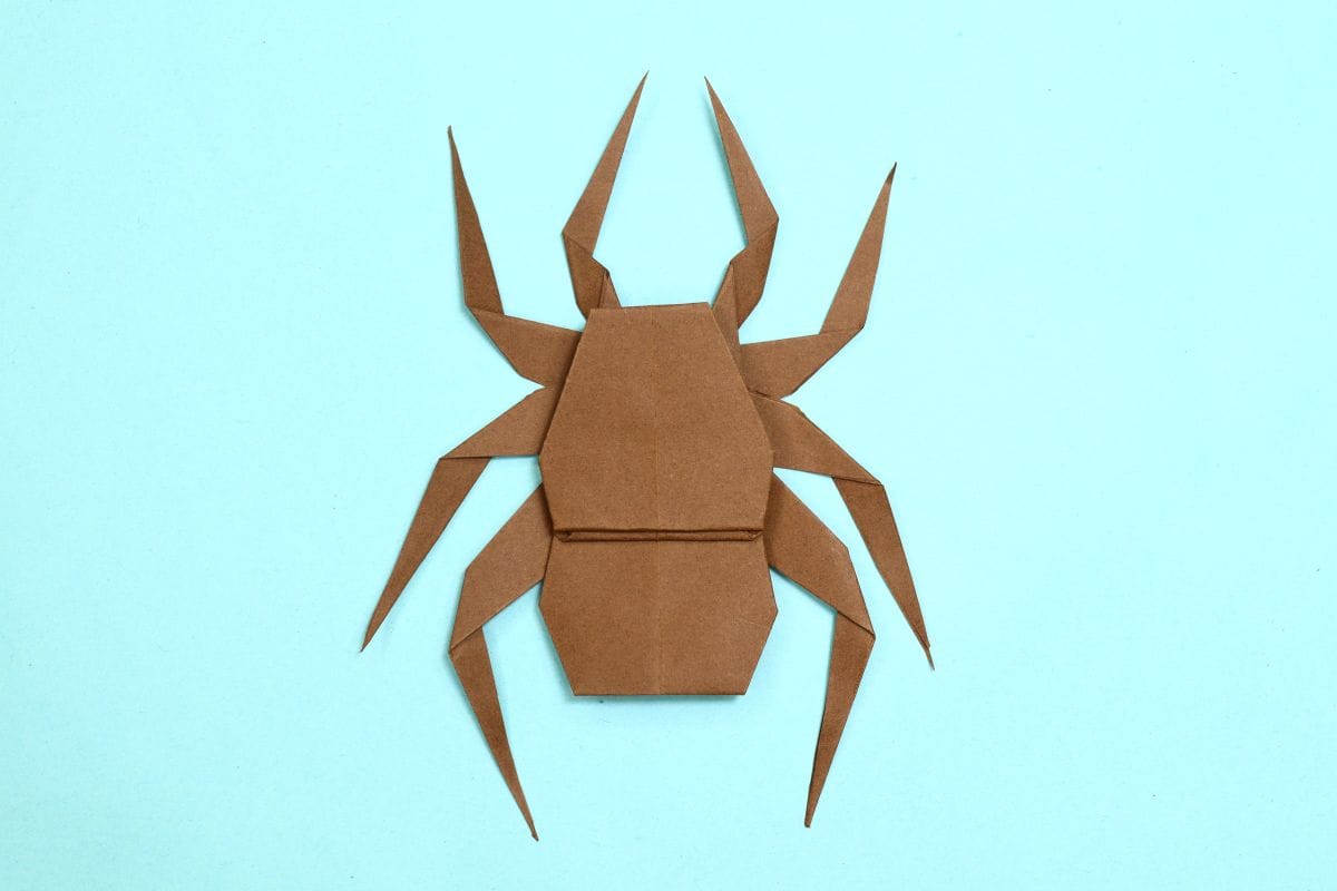Origami spider final step