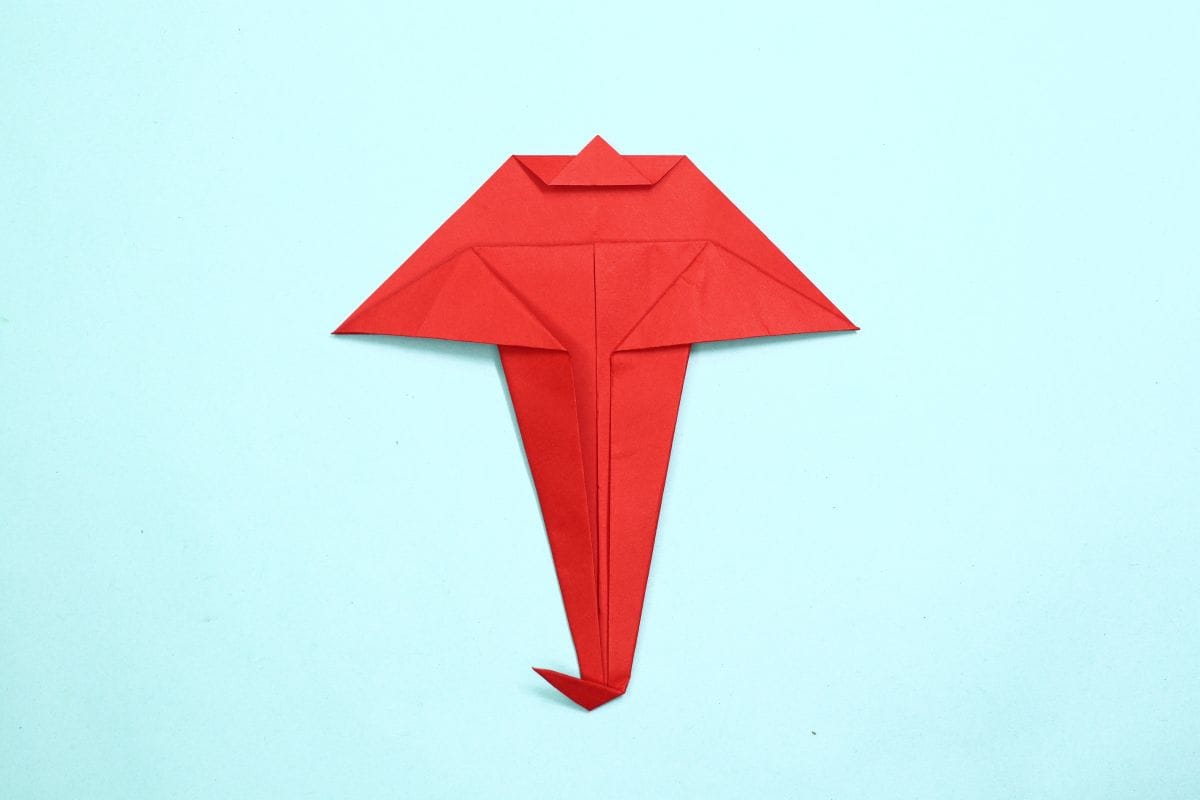 Origami Umbrella step 17