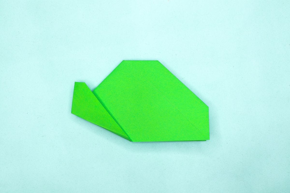 Origami turtle step 14