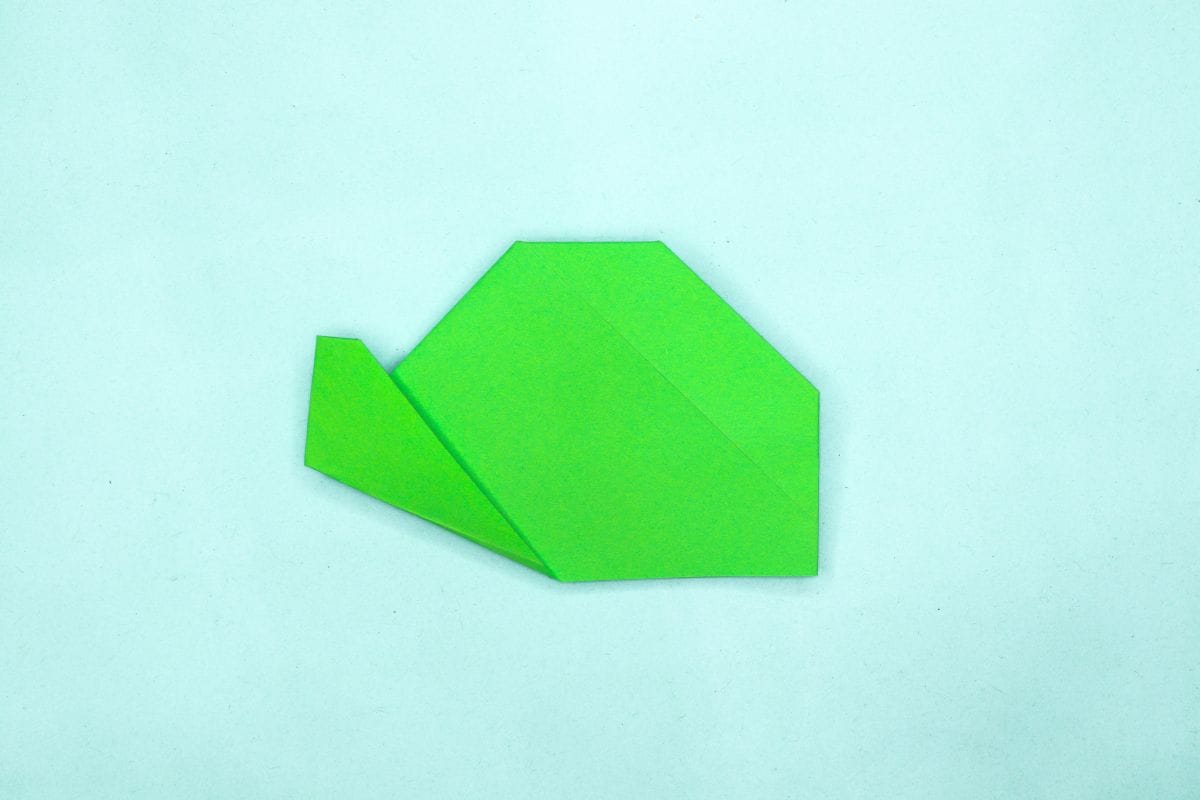 Origami turtle step 16