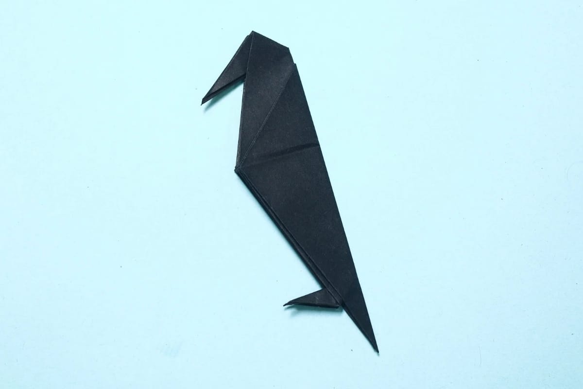 Origami Crow Final Step