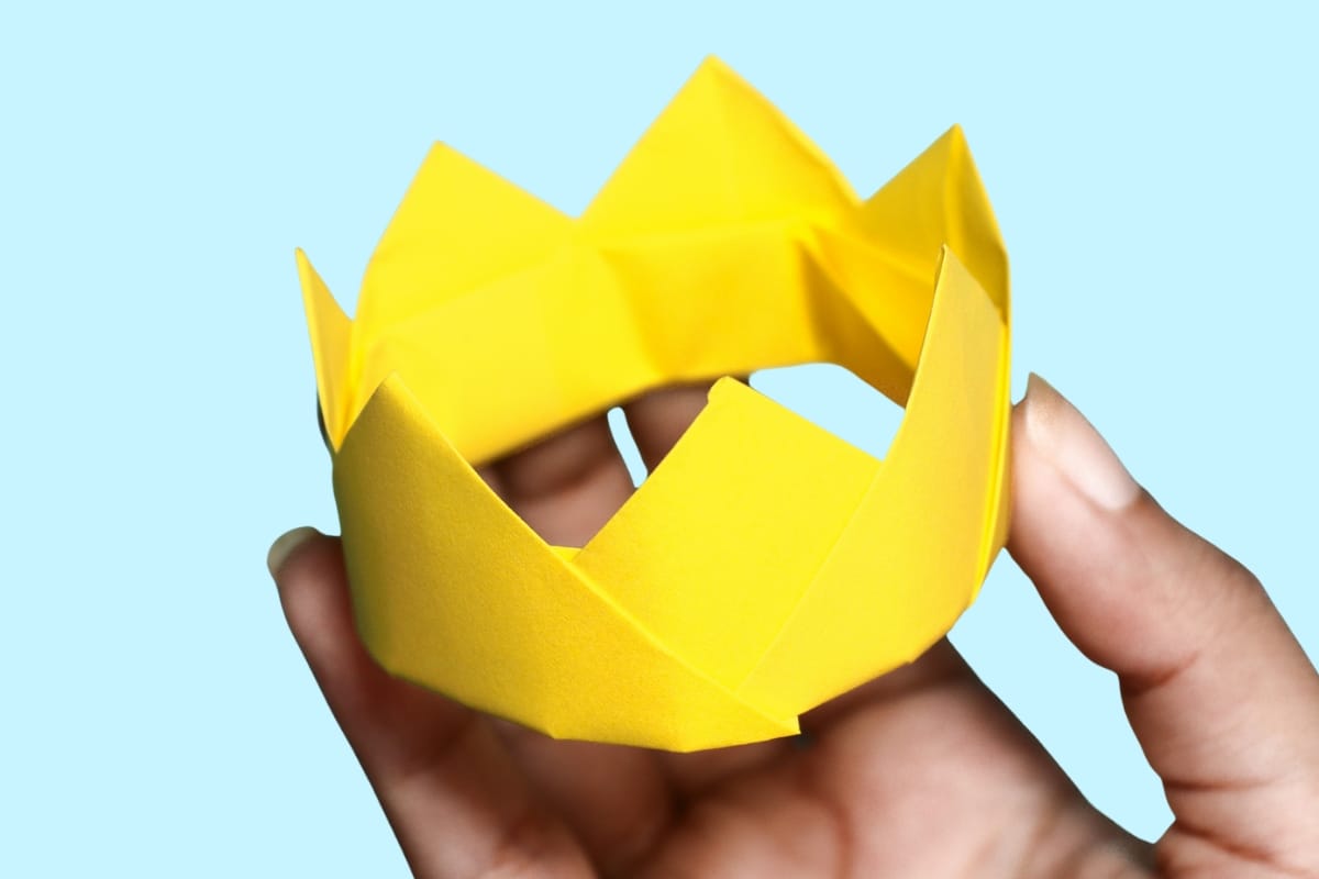 Origami Crown Step 13