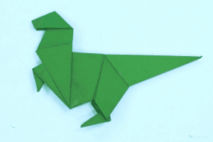 How to Make an Origami Dinosaur