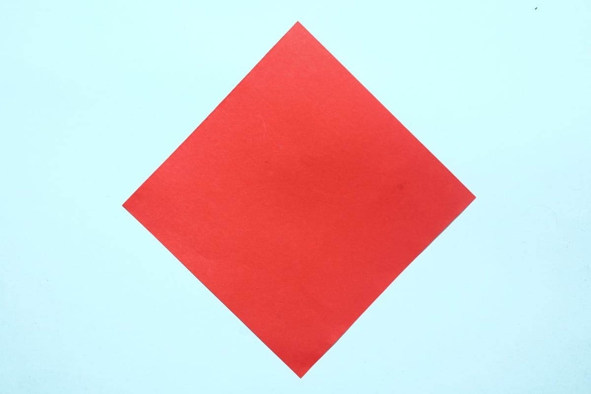 Origami Lady bug Step 02