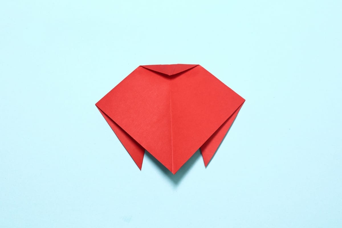 Origami Lady bug Step 09