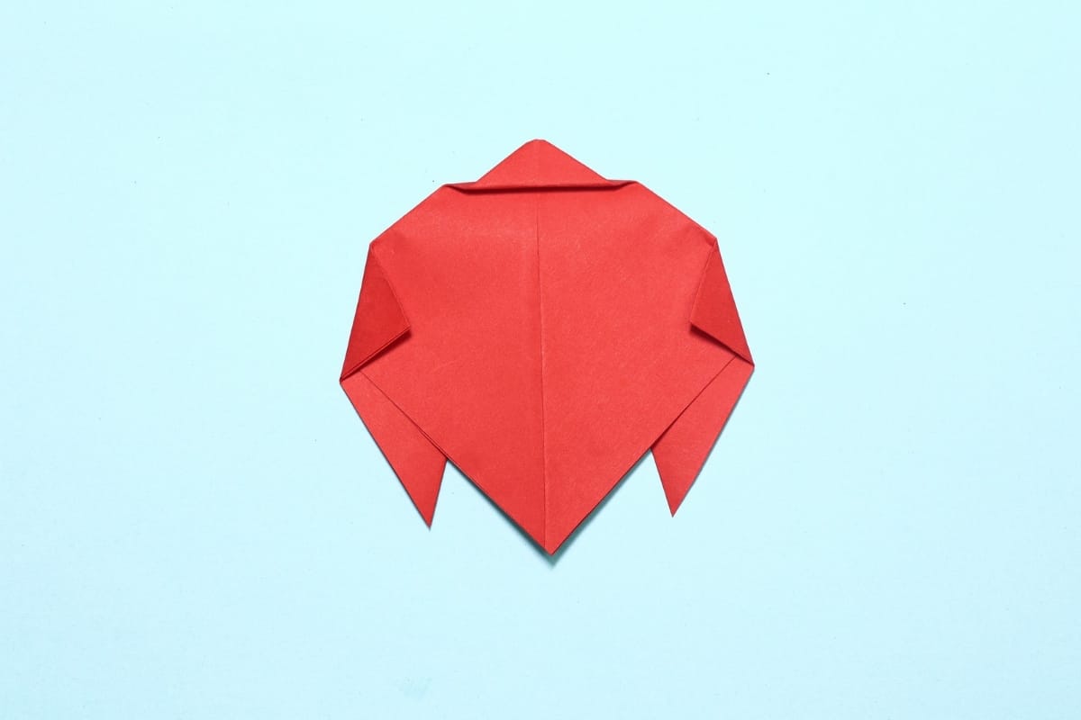Origami Lady bug Step 11