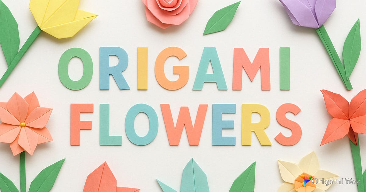 Origami flowers