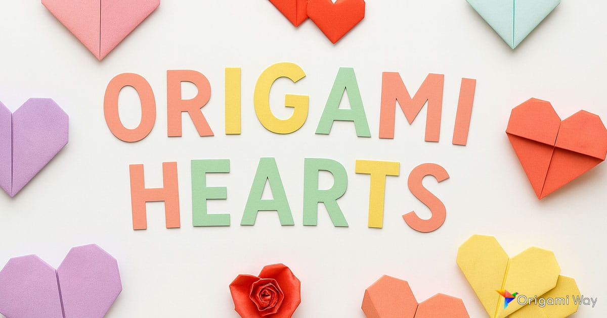 Origami hearts