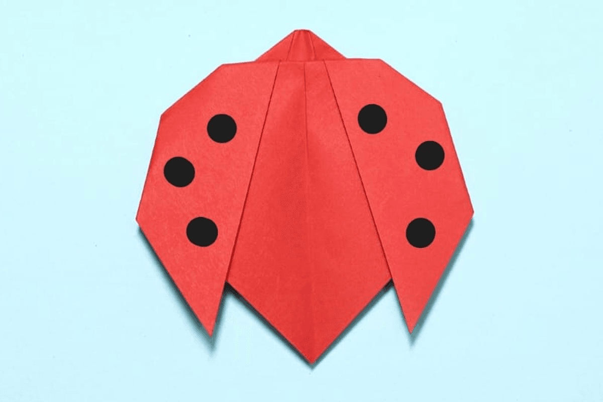 Origami Lady bug Final Step