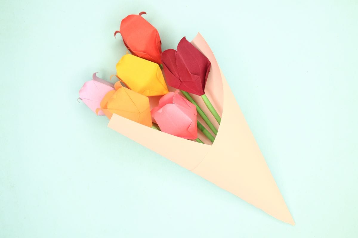 flower bouquet final step