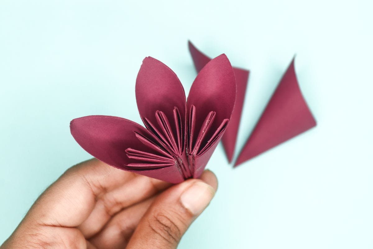 kusudama flower step 20