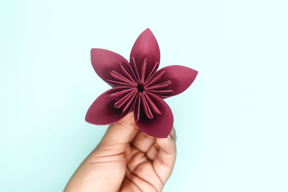 kusudama flower final step