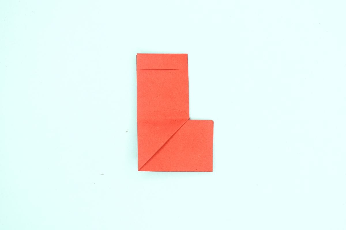 origami stocking step 18