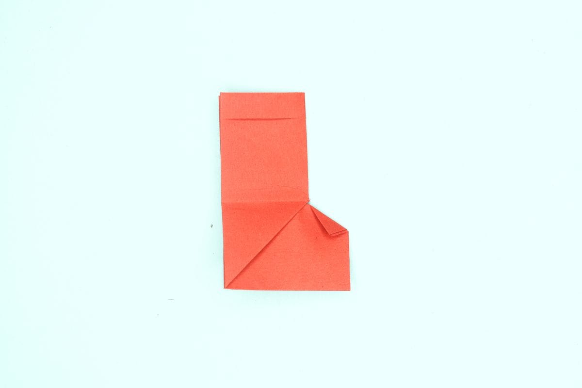 origami stocking step 19