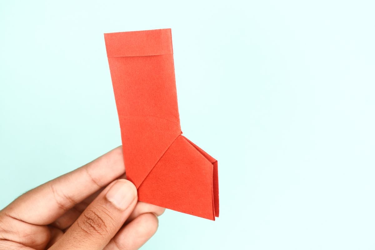 origami stocking step 22