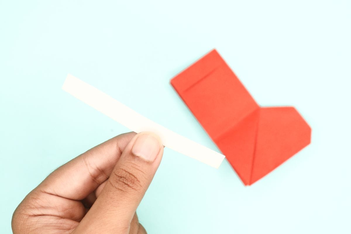 origami stocking step 25