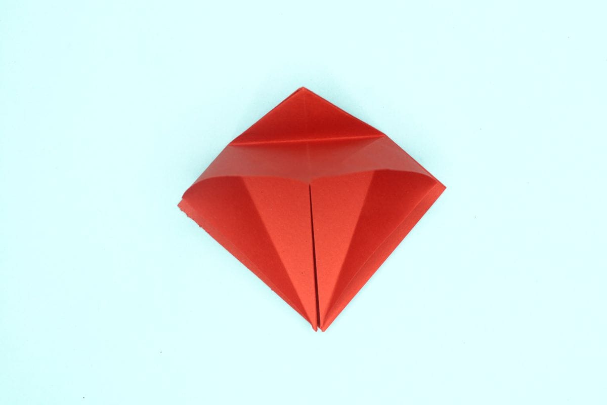 origami swan step 15