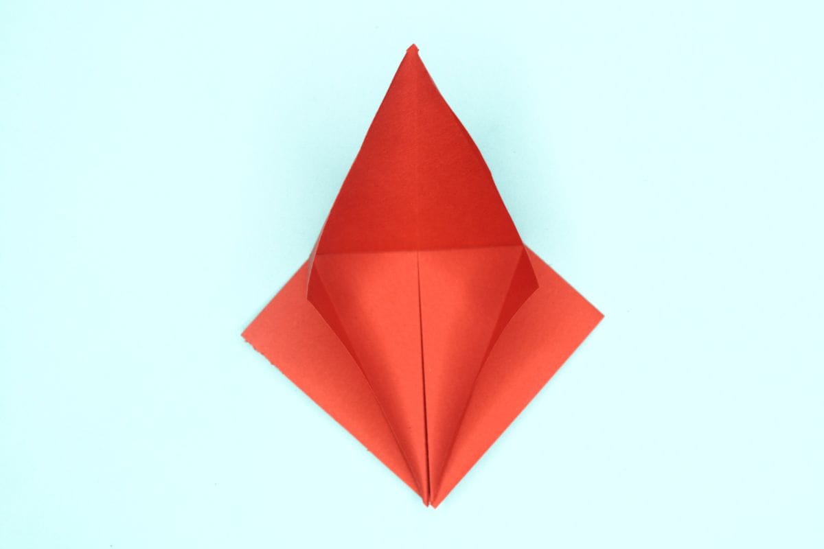 origami swan step 16