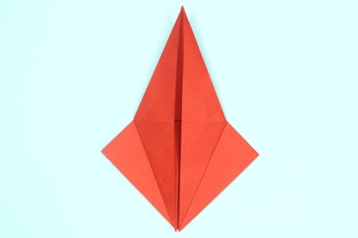 origami swan step 17