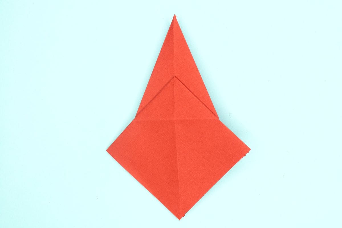 origami swan step 18