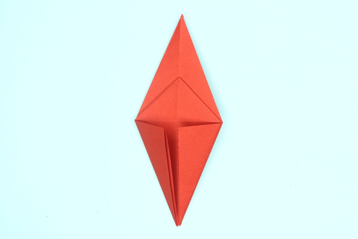origami swan step 19