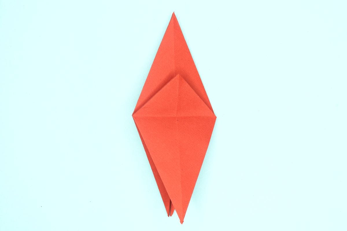 origami swan step 22