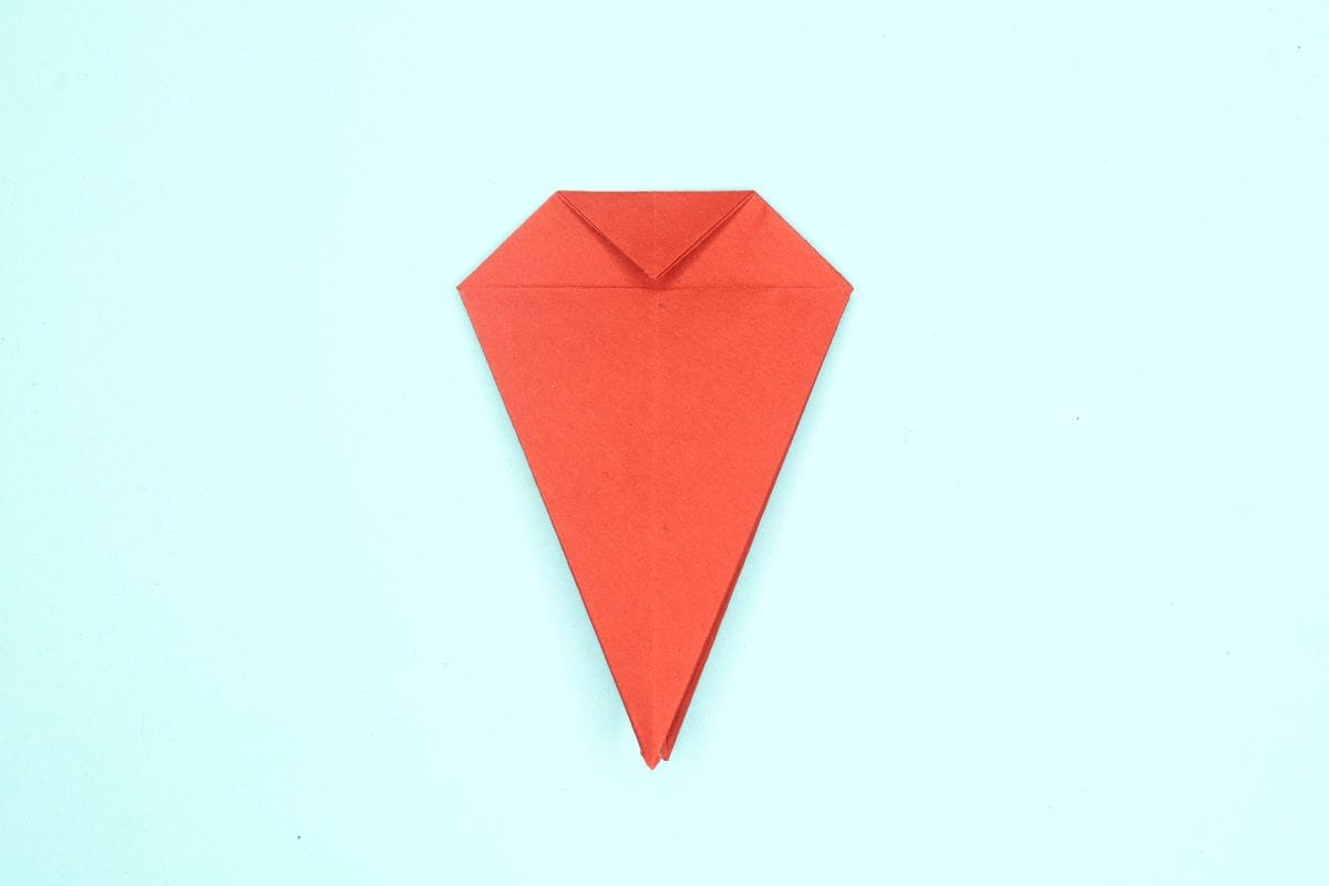 origami swan step 25