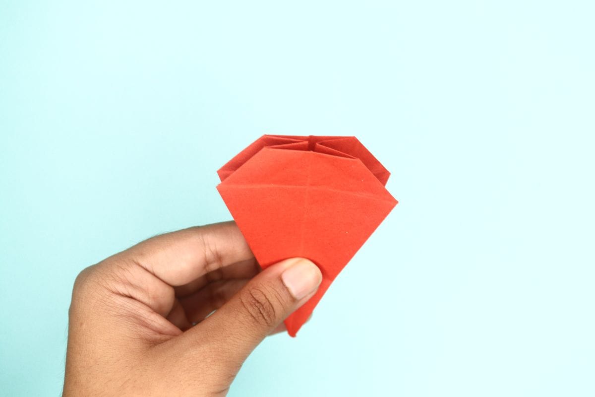 origami swan step 32