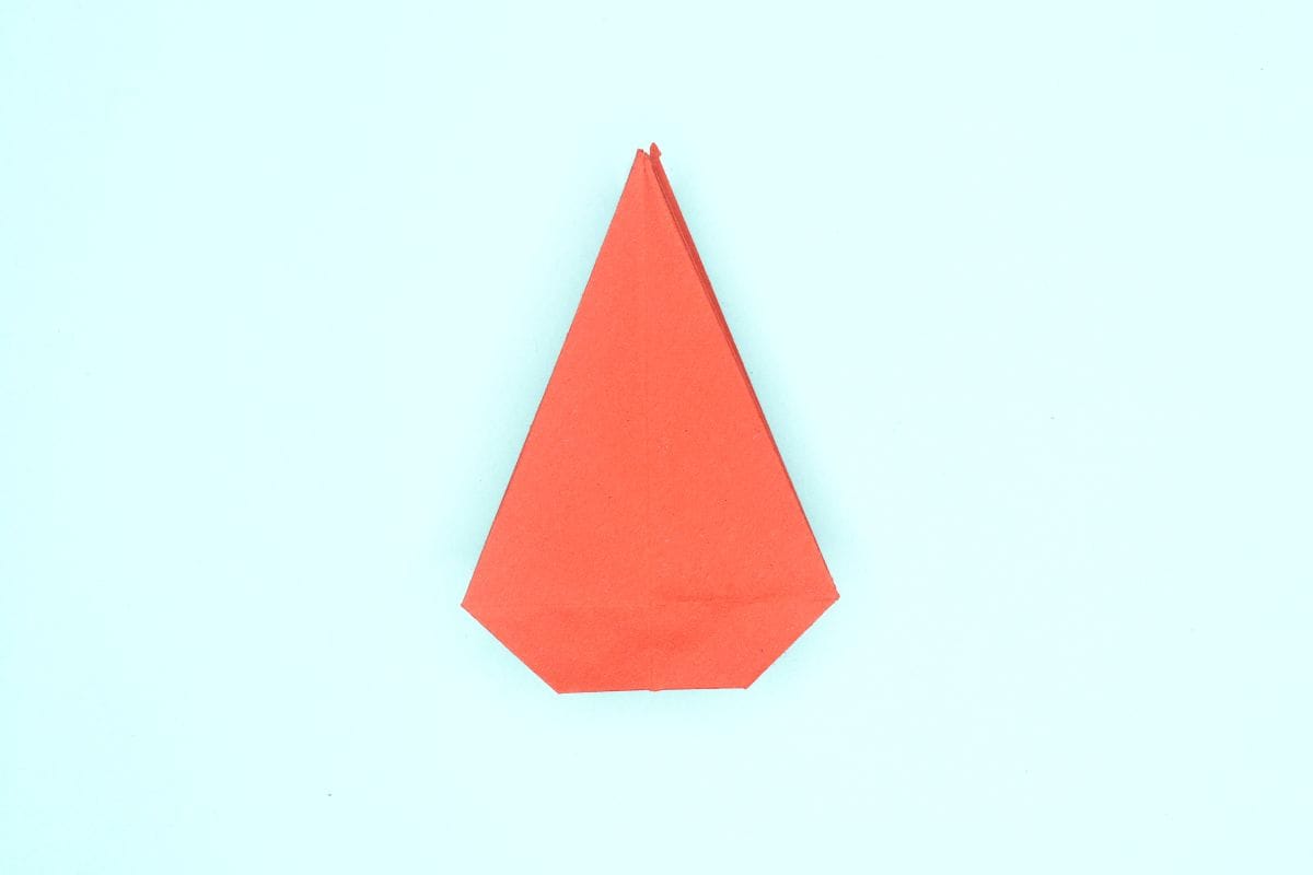 origami swan step 33
