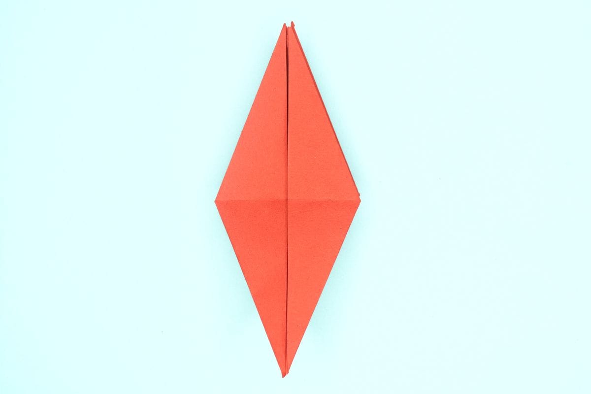 origami swan step 34