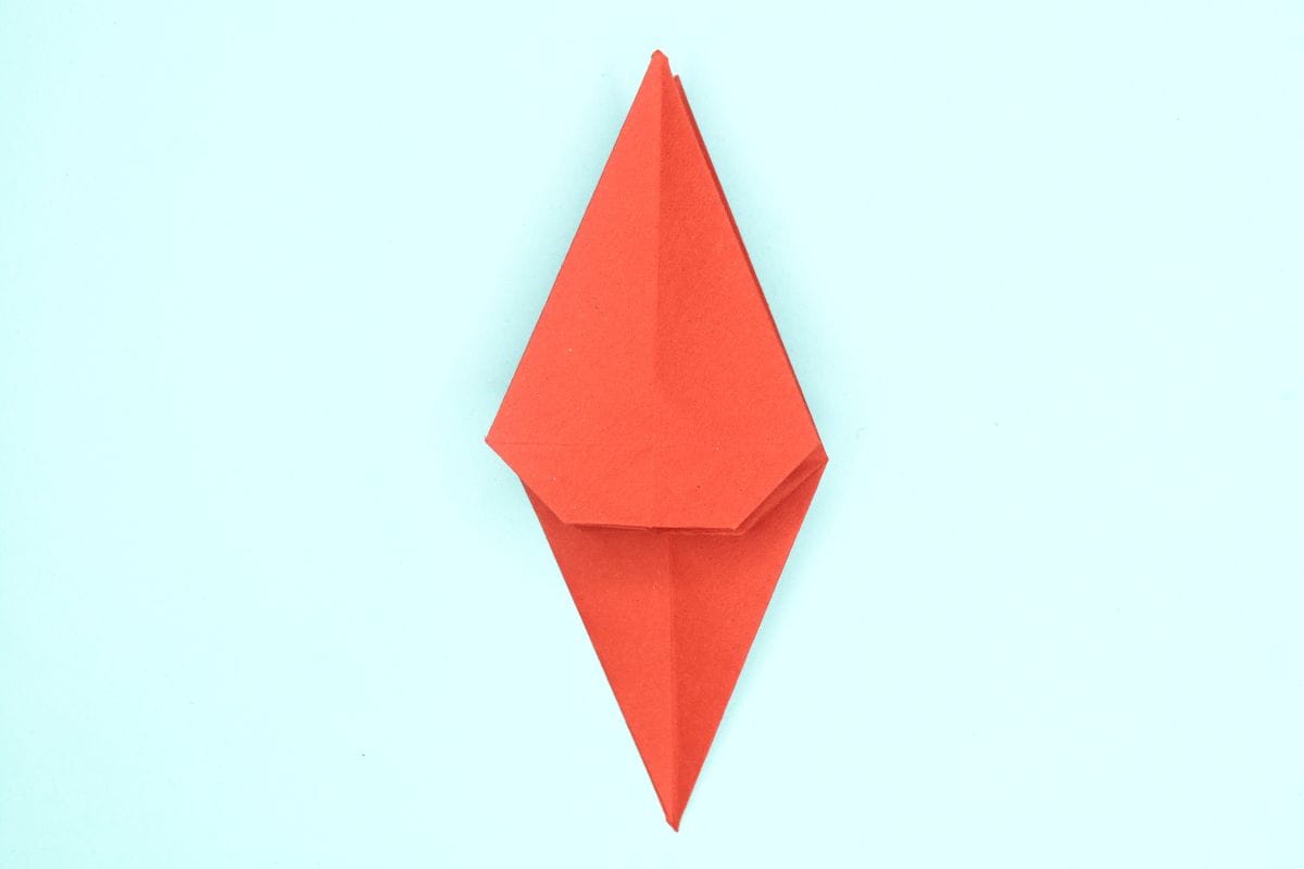 origami swan step 35