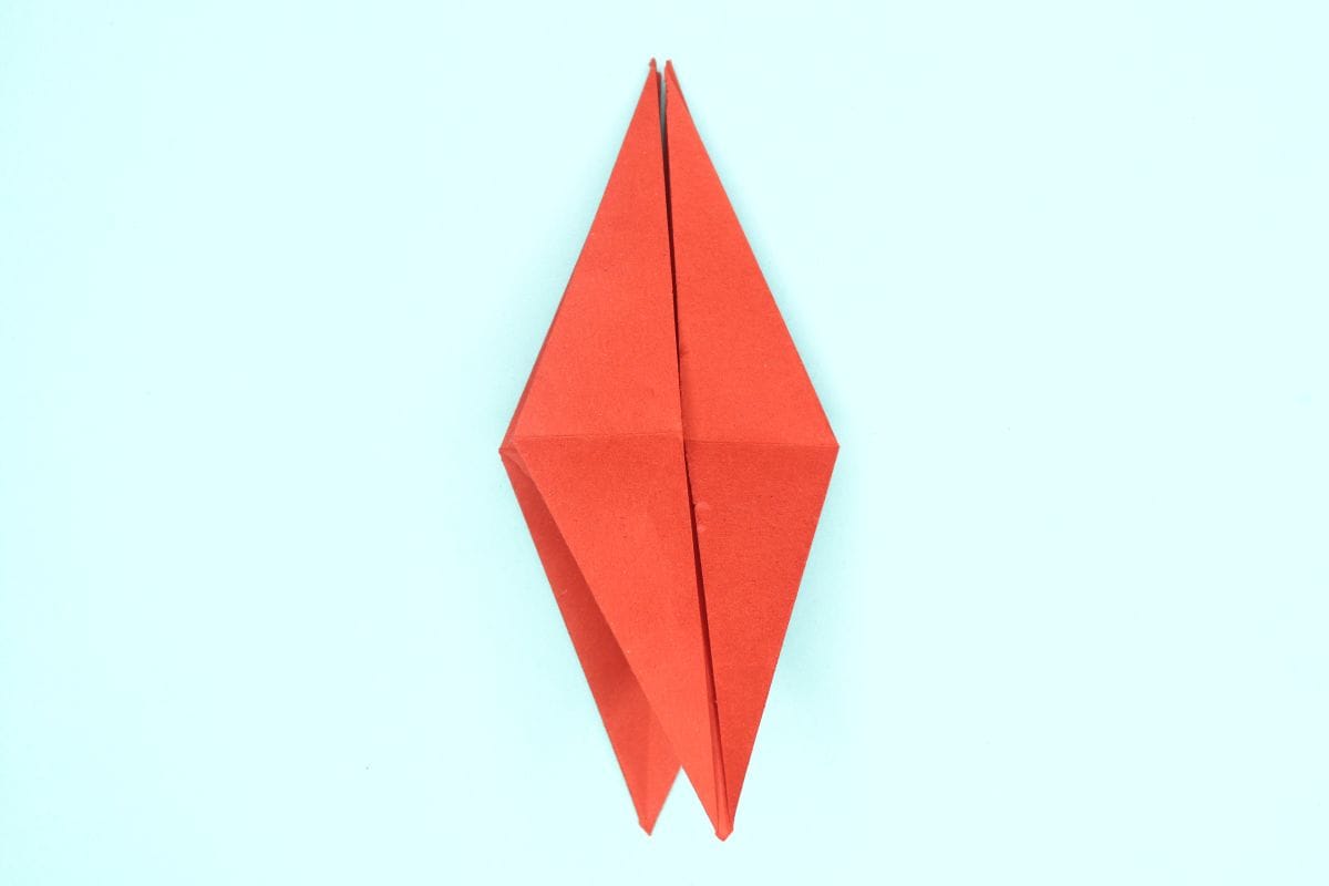 origami swan step 36