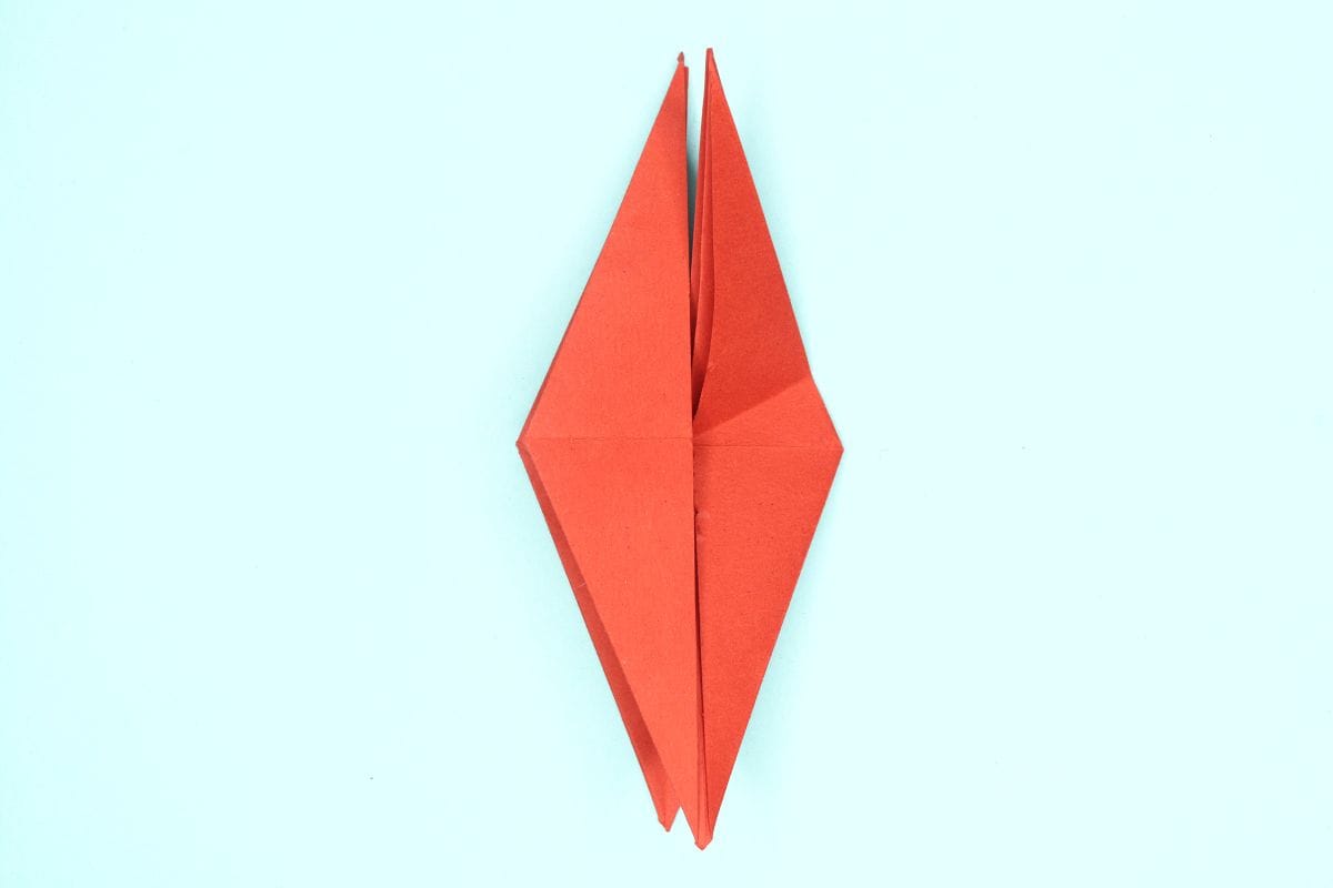 origami swan step 38