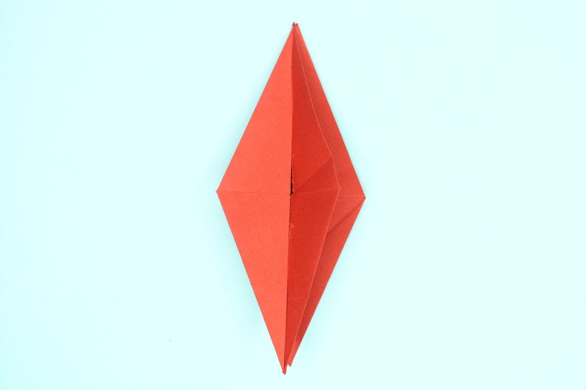origami swan step 39