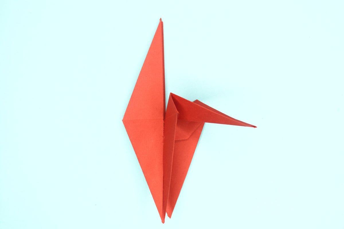 origami swan step 41