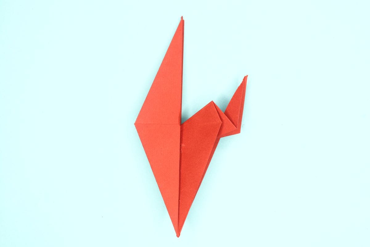 origami swan step 43