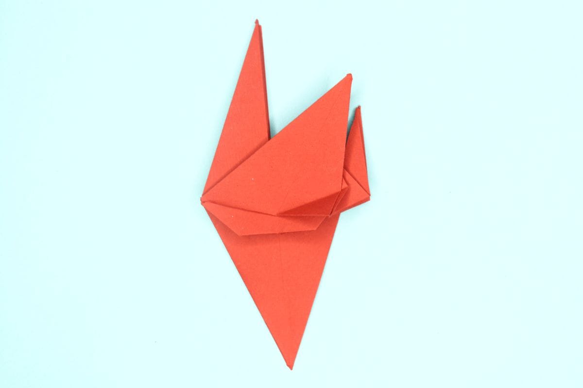 origami swan step 46