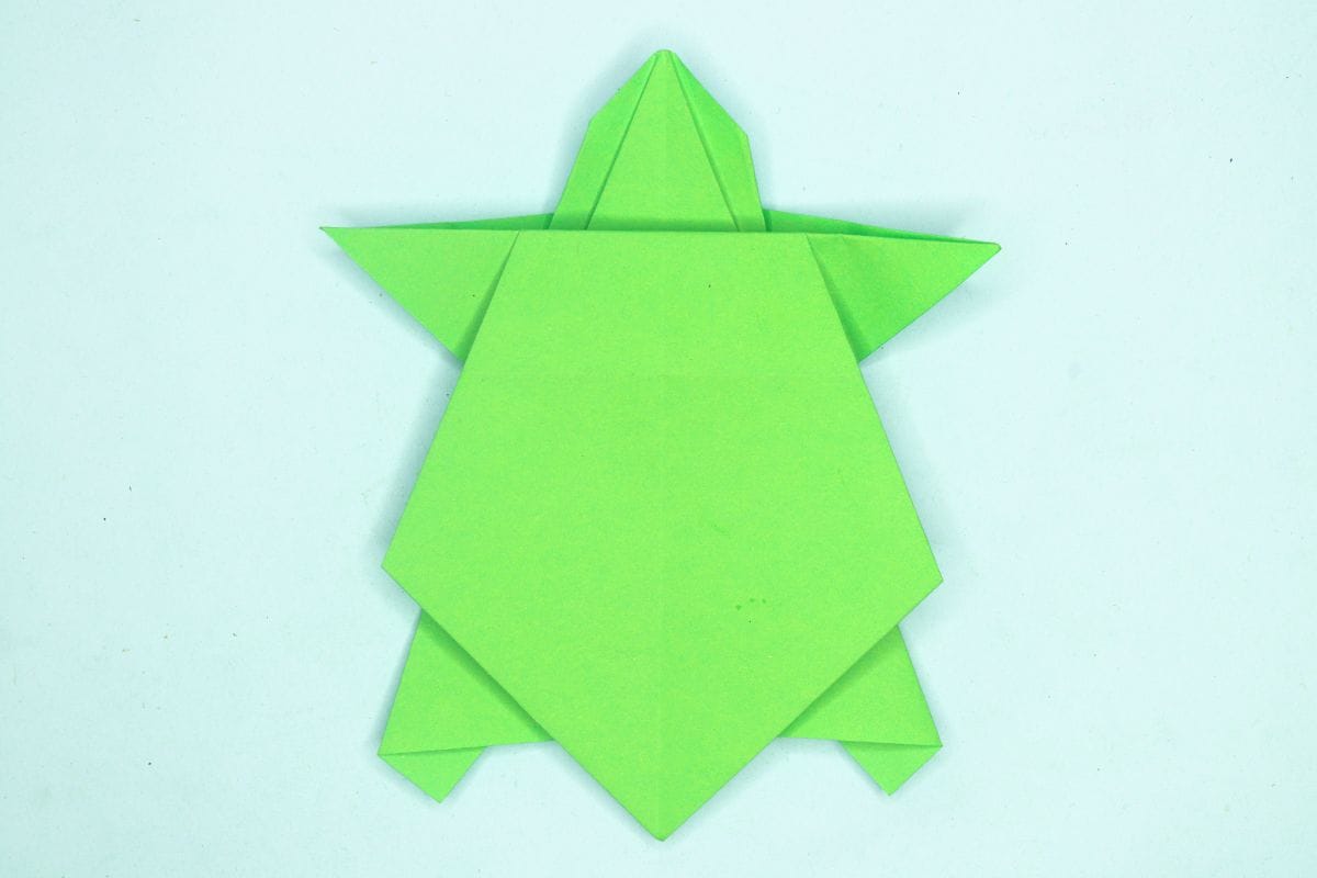 origami turtle step 18