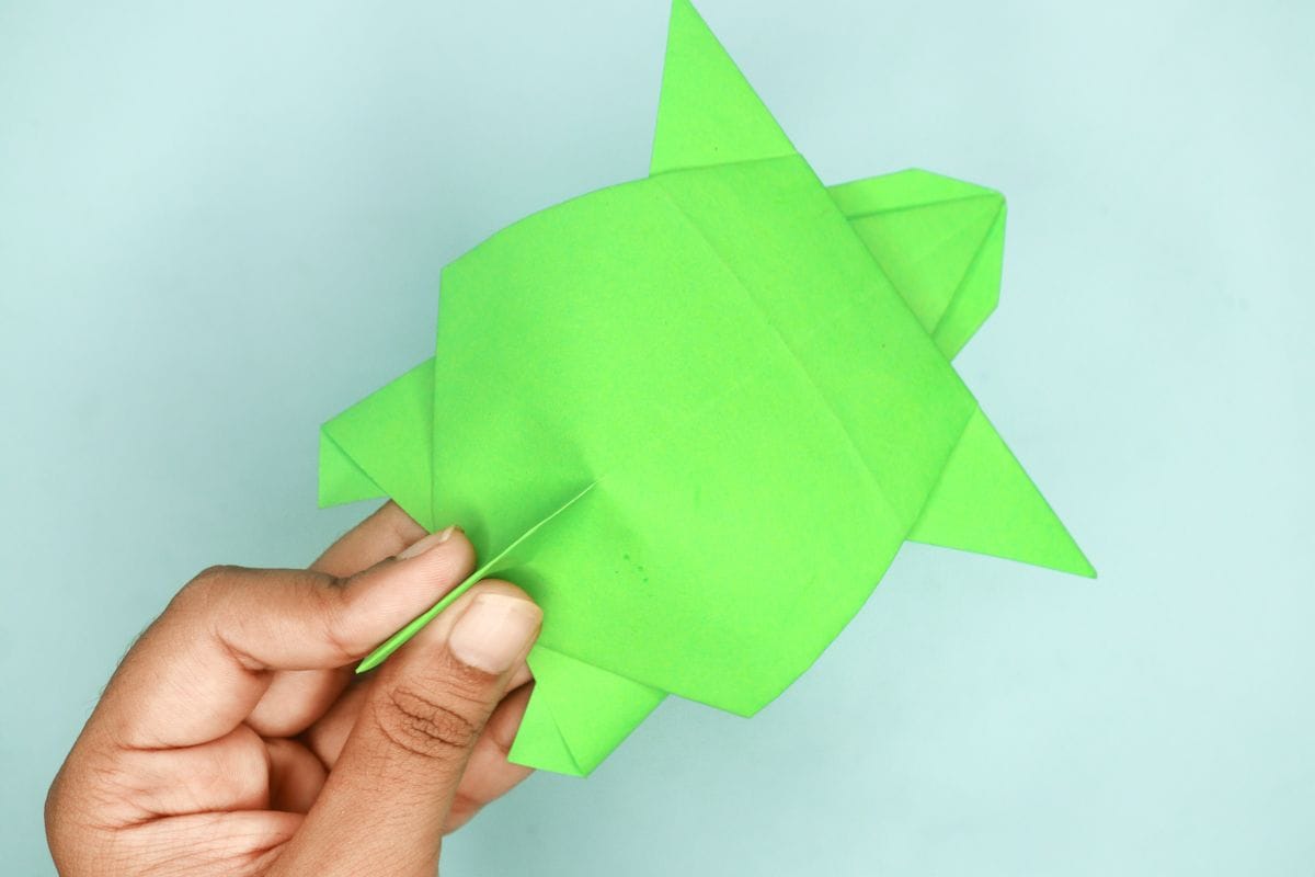 origami turtle step 19