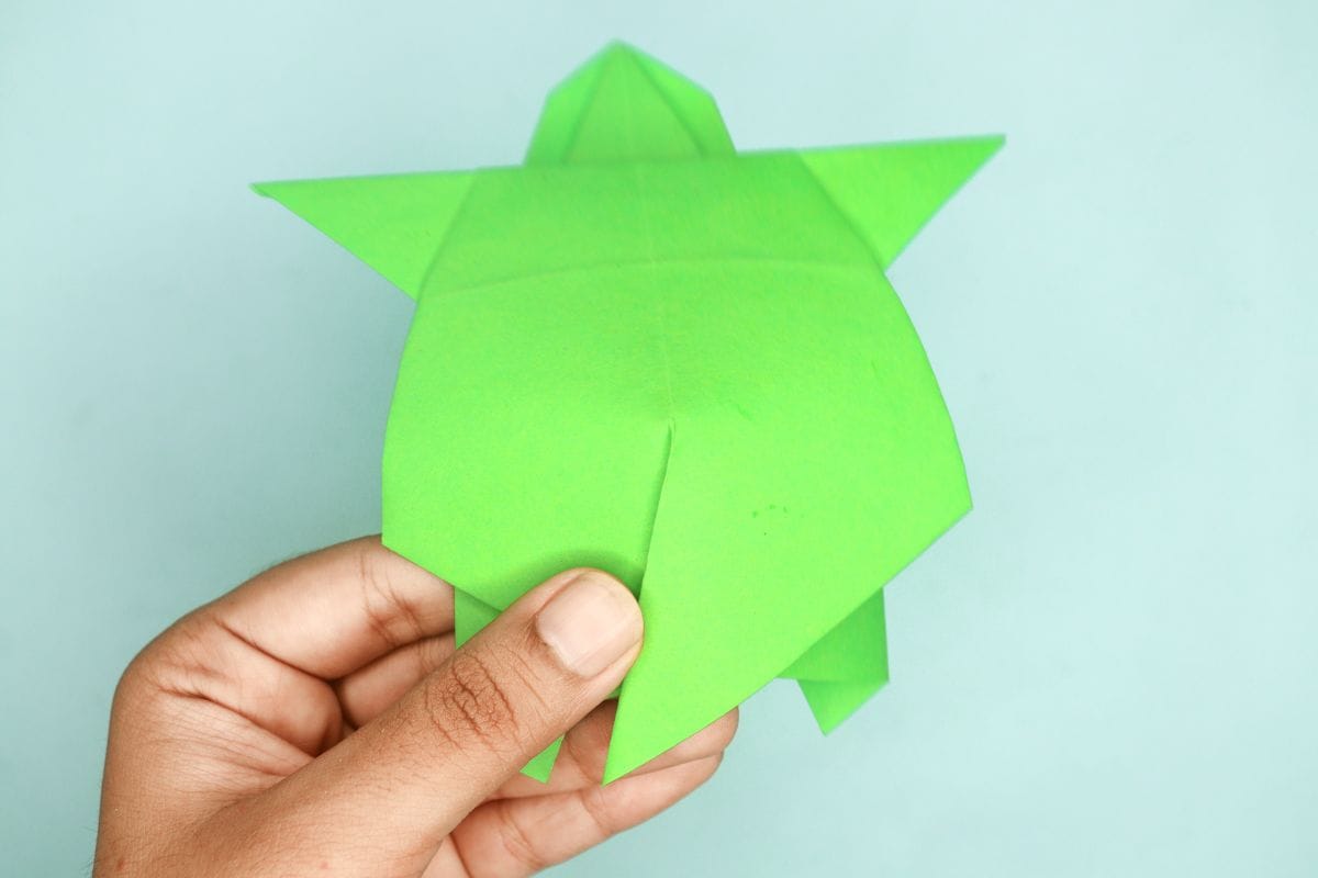 origami turtle step 20