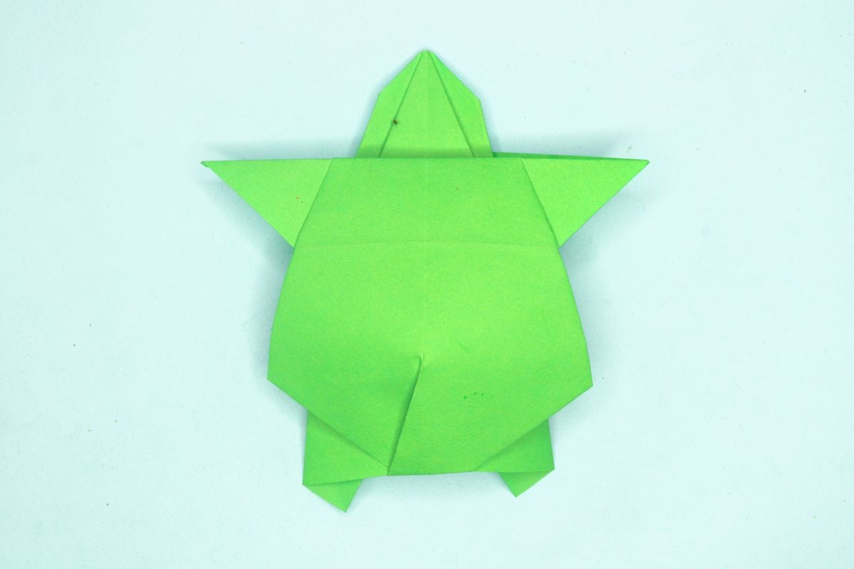 origami turtle step 21