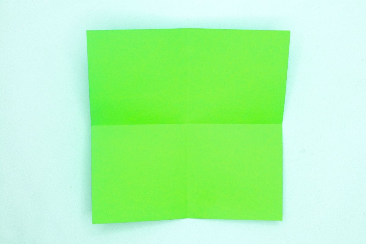 Easy origami parrot step 05
