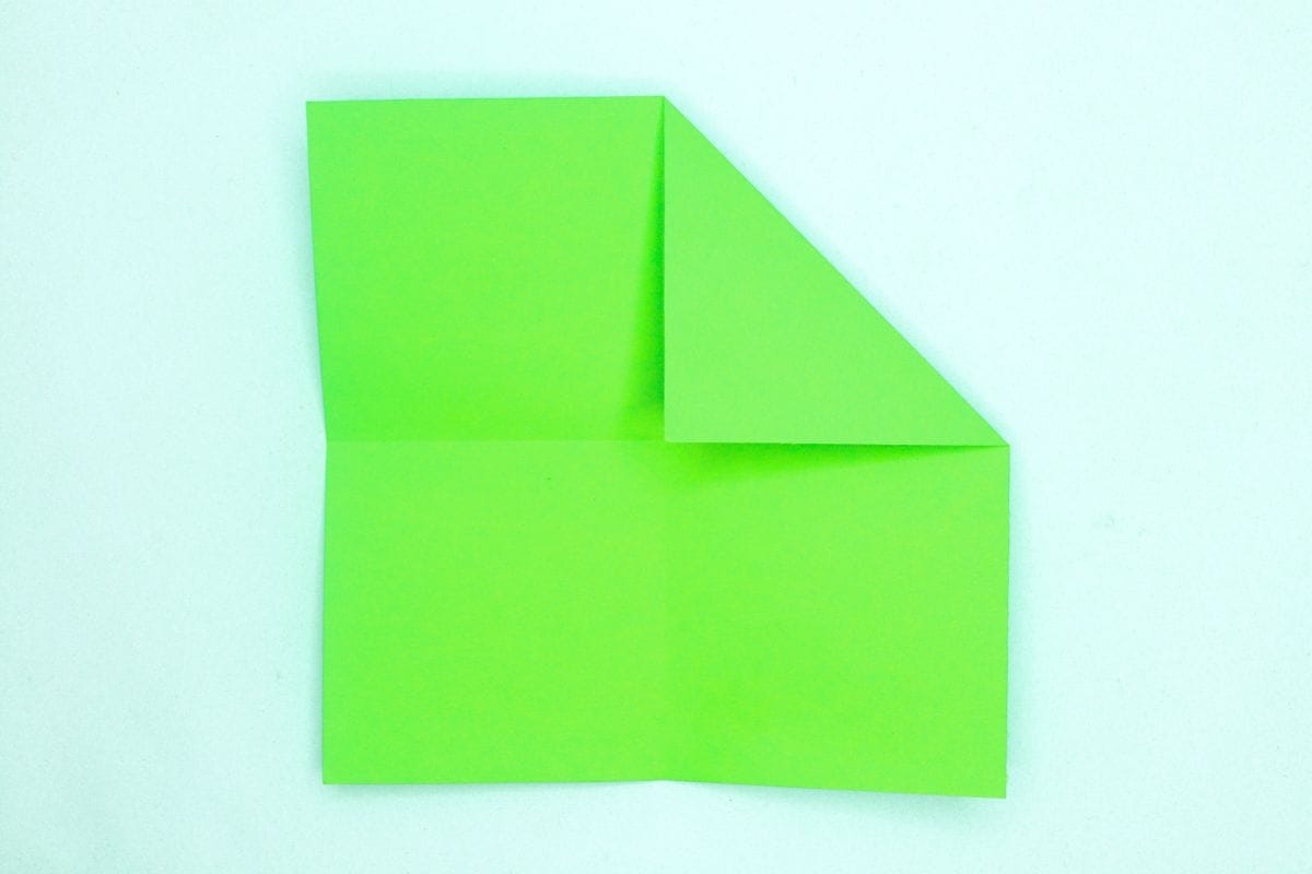 Easy origami parrot step 06