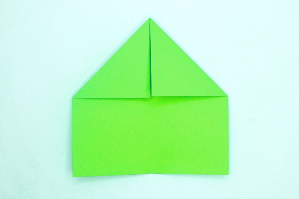 Easy origami parrot step 07