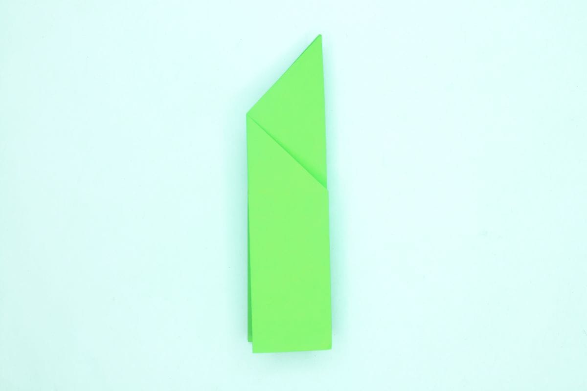 Easy origami parrot step 10